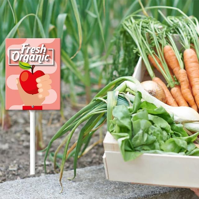 Eveokoki Aluminum Seed & Plant Labels - Plant Markes for Seedlings-Plant Tags for Pots - Garden Signs for Vegetable - Durable Markers for Plants Outdoor Waterproof - Garden Decor for Farmhouse