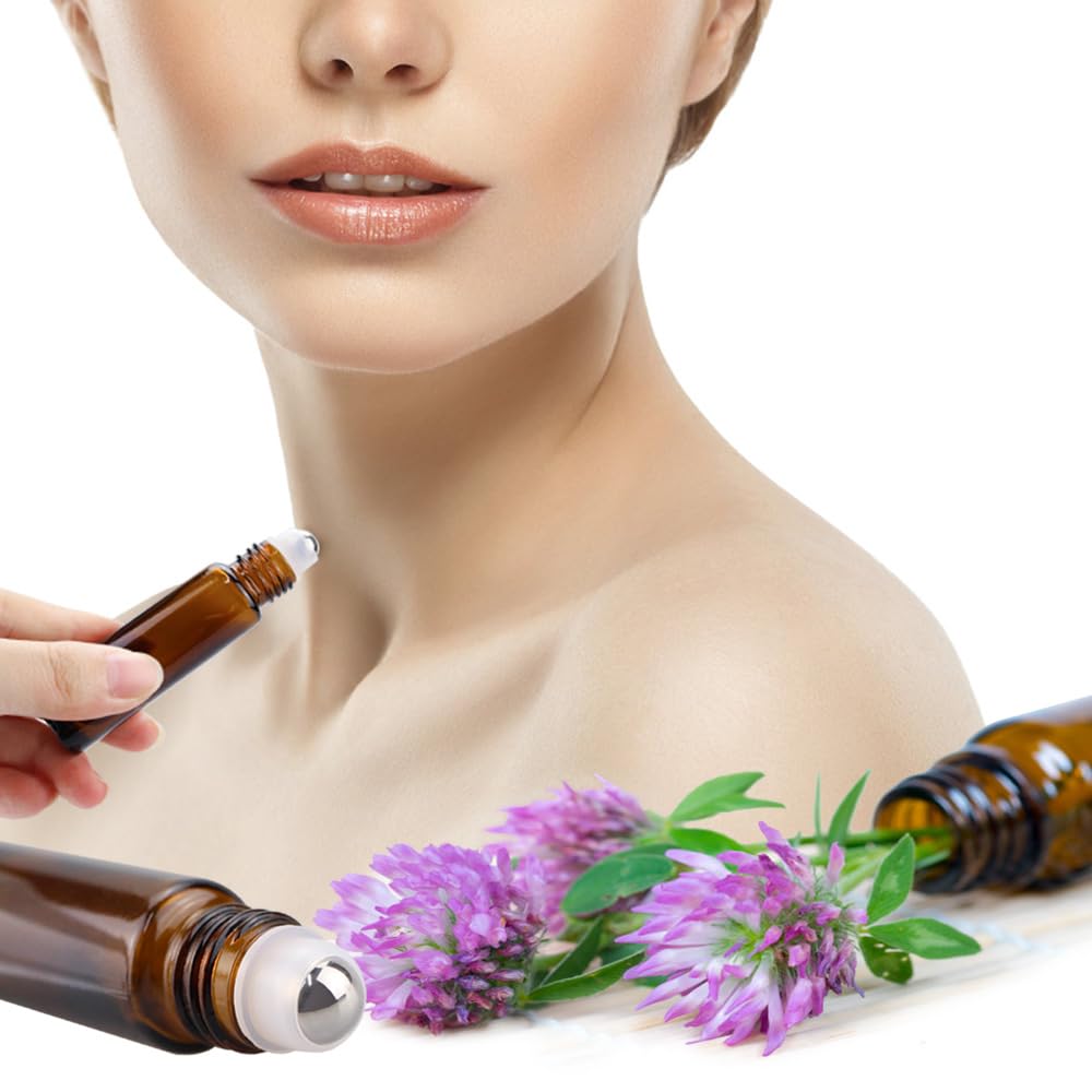 Glass Spray Bottle Kit×10 (2×16oz, 2×4oz, 6×2oz), 9×10ml Roller Bottles, Anti UV, Multi Size and Versatile, Suitable for Aromatherapy, Facial Moisturizing, Watering, etc.(Amber)