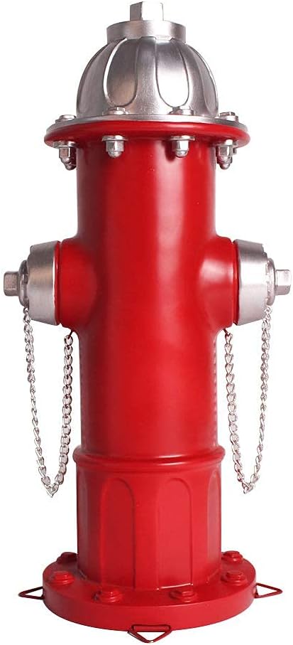 Dog Fire Hydrant Statue Puppy Pee Post and Gift for Fireman, Fire Hydrant Garden Decor Statue Large, Fire Hydrant for Dog
