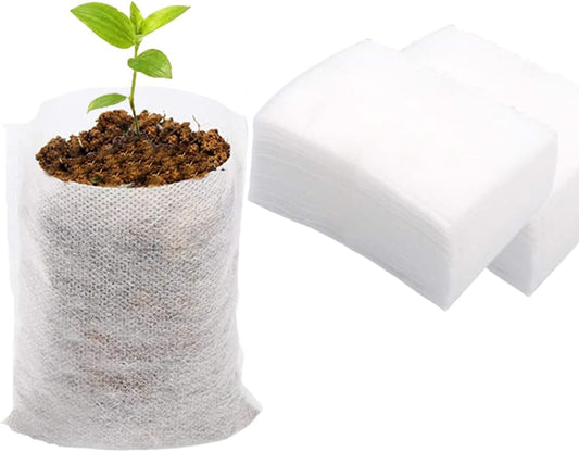 gardtree Plant Nursery Bags 4” x 4.7” 400PCS, Non-Woven Biodegradable Plant Grow Bags Fabric Seedling Starter Pots for Vegetable Flower Fruit Saplings Tree, Home Garden Supply