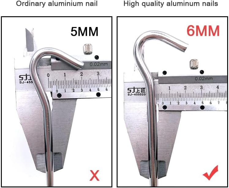 12Pcs Aluminium Tent Stakes for Sand,Beach Camping-7 Inch Long Metal Inflexible Steel Ground Stakes Tent for Outdoor Trip Hiking Gardening (Silver 12Pack)