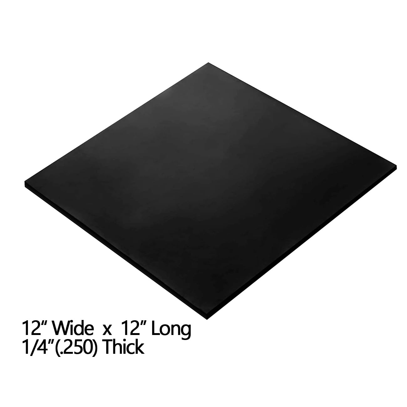 NABOWAN Solid Rubber Sheets,Strips,Rolls 1/4" (.250") Thick x 12" Wide x 12" Long Neoprene Rubber, Perfect for DIY Gasket Material, Sealing, Liner, Shield, Padding, Mat