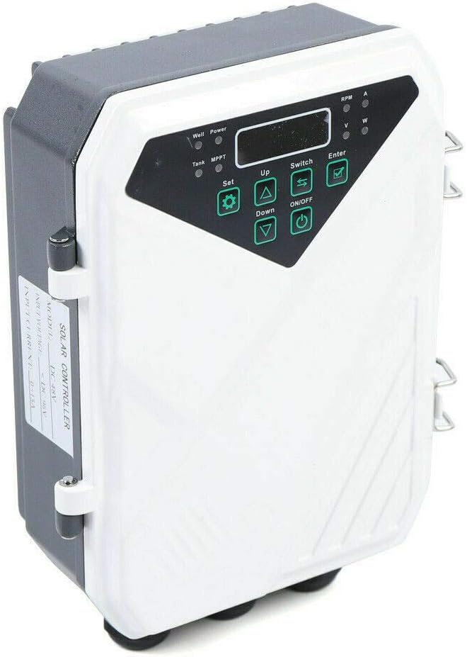 3 Inch Solar Water Pump Submersible Well Deep Bore Screw Well Garden Irrigation Kit with MPPT Controller (48V 500W)