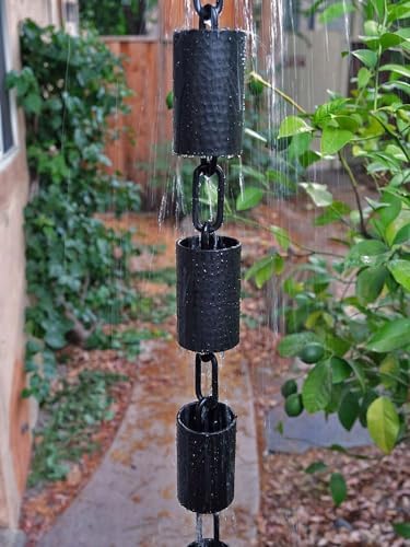 Nutshell Stores Kenchiku Rain Chain - Black - 13 Feet