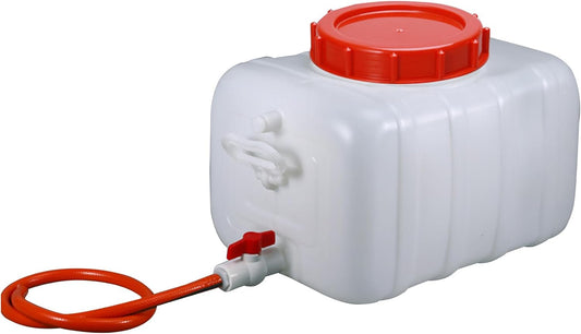 Large Capacity Water Container Plastic Water Tank with Faucet and 3M Water Pipe, Heavy Duty Water Storage Carrier Portable Durable for Outdoor Hiking Emergency Self-Driving(Size:200L/52.8Gallon)