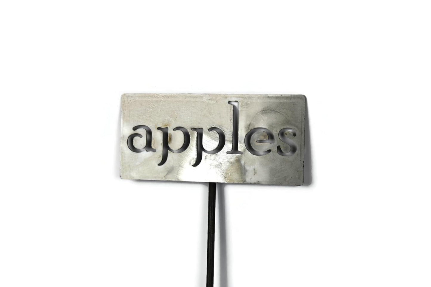 Classic Metal Garden Markers 19 Inches Tall (apples, Raw, Unfinished Steel (will rust with time))