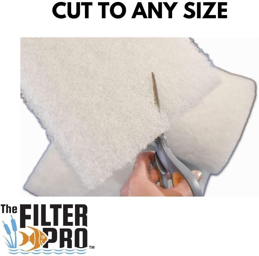 Beige Coarse Filter Media, 2" Thick, 28" x 72" Roll, Perfect for Aquariums, Ponds or Water Gardens, Made in USA