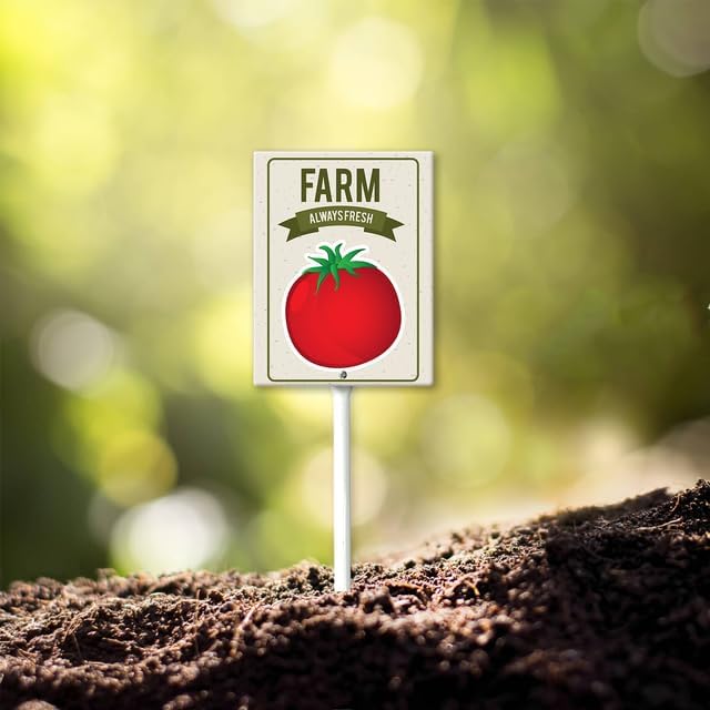 Eveokoki Aluminum Seed & Plant Labels - Plant Markes for Seedlings-Plant Tags for Pots - Garden Signs for Vegetable - Durable Markers for Plants Outdoor Waterproof - Garden Decor for Farmhouse