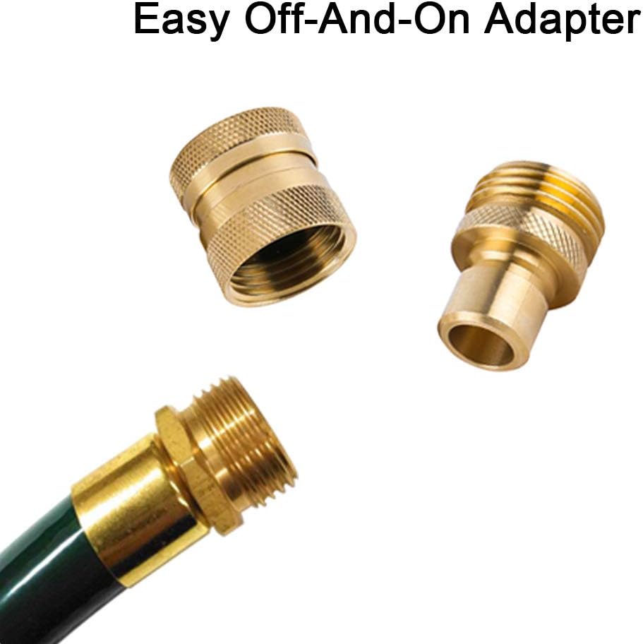 Garden Hose Quick Connect Brass Hose Quick Connectors Water Hose Connector 3/4"GTH (3 Female Coupler+ 6 Male Nipples)