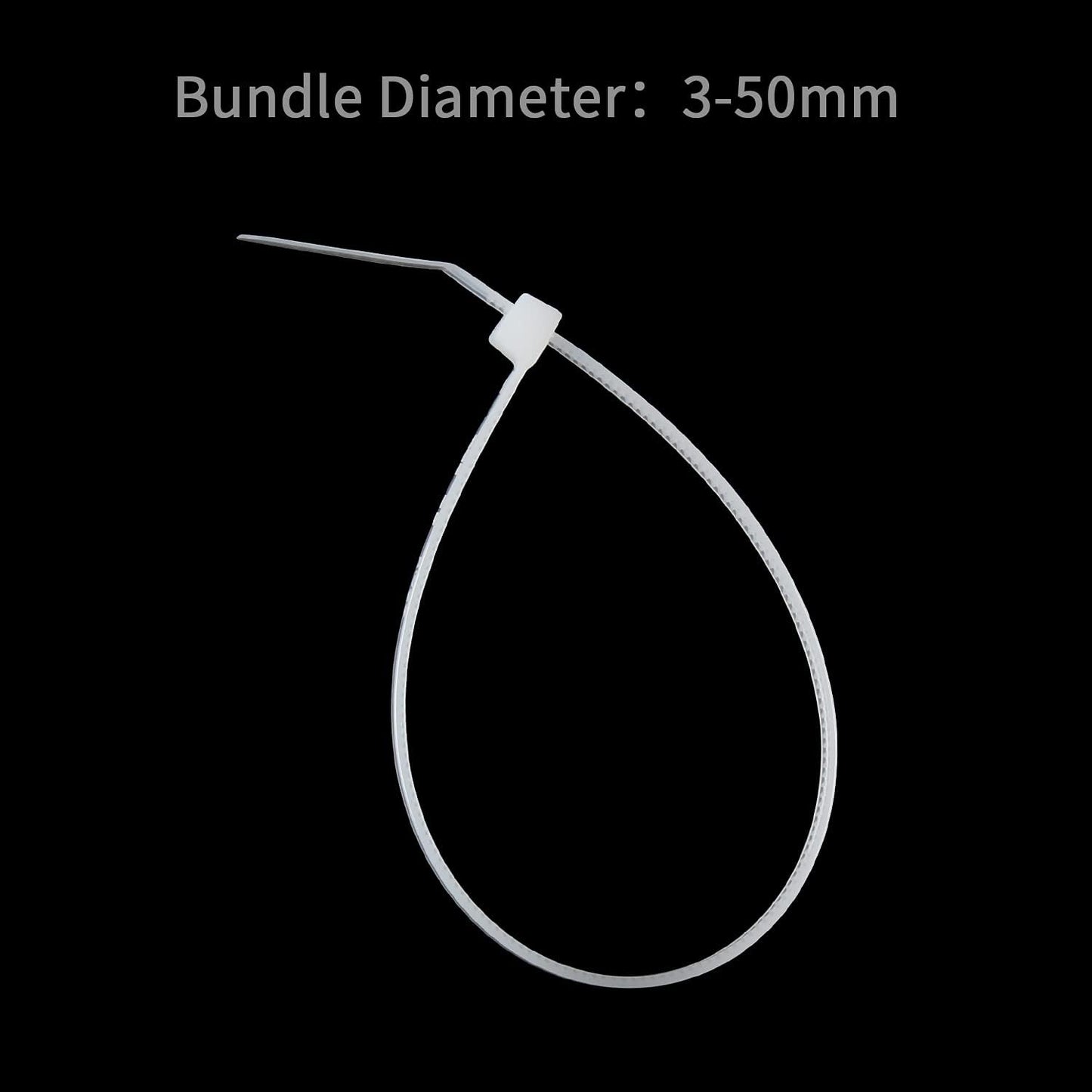 XINGO 8 Inch White Cable Zip Ties (500 Pack), 40 Lbs Tensile Strength-Heavy Duty, Self-Locking Nylon Plastic Nylon Wire Ties for indoor and outdoor use