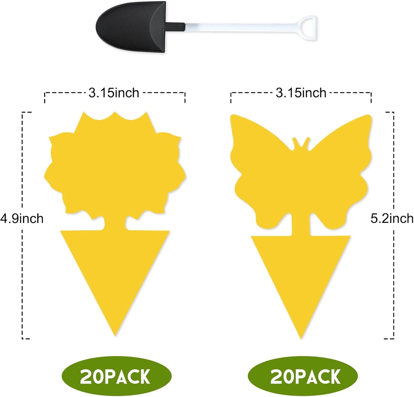 40 Pack Fungus Gnat Traps for House Indoor, Fungus Traps Fruit Fly Traps for Indoors Gnats Sticky Traps for Plants Yellow Sticky Traps for Gnats