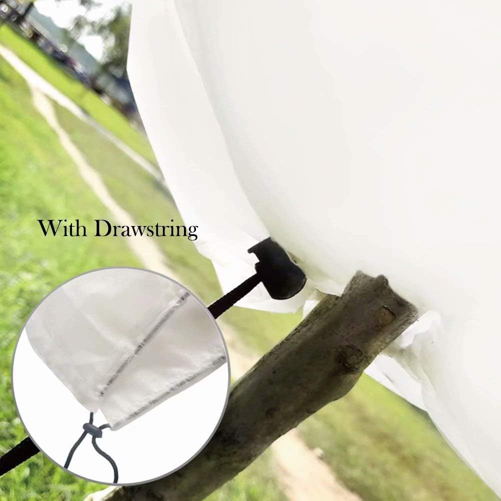 Agfabric Plant Cover for Frost Protection 1.5oz 120"x108" Garden Cover for Plants,Shrub/Bush/Tree Jacket Cover for Freeze Protection,White