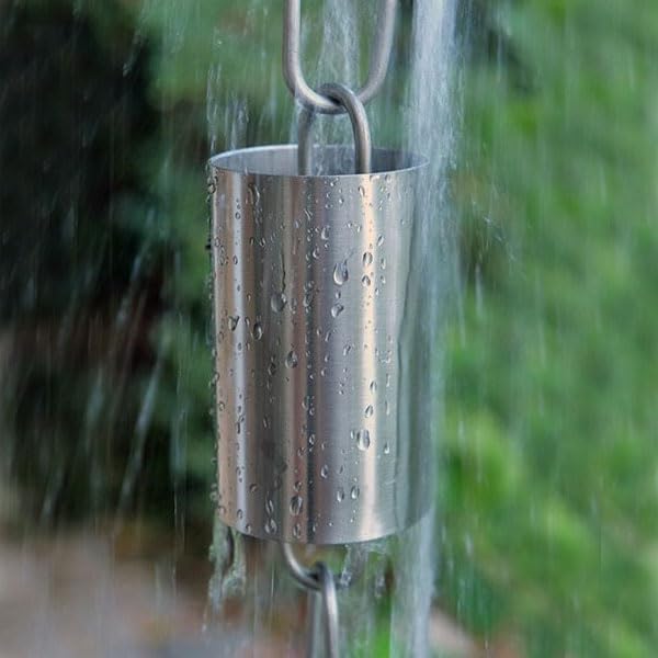 Nutshell Stores Kenchiku Rain Chain - Stainless Steel - 13 Feet