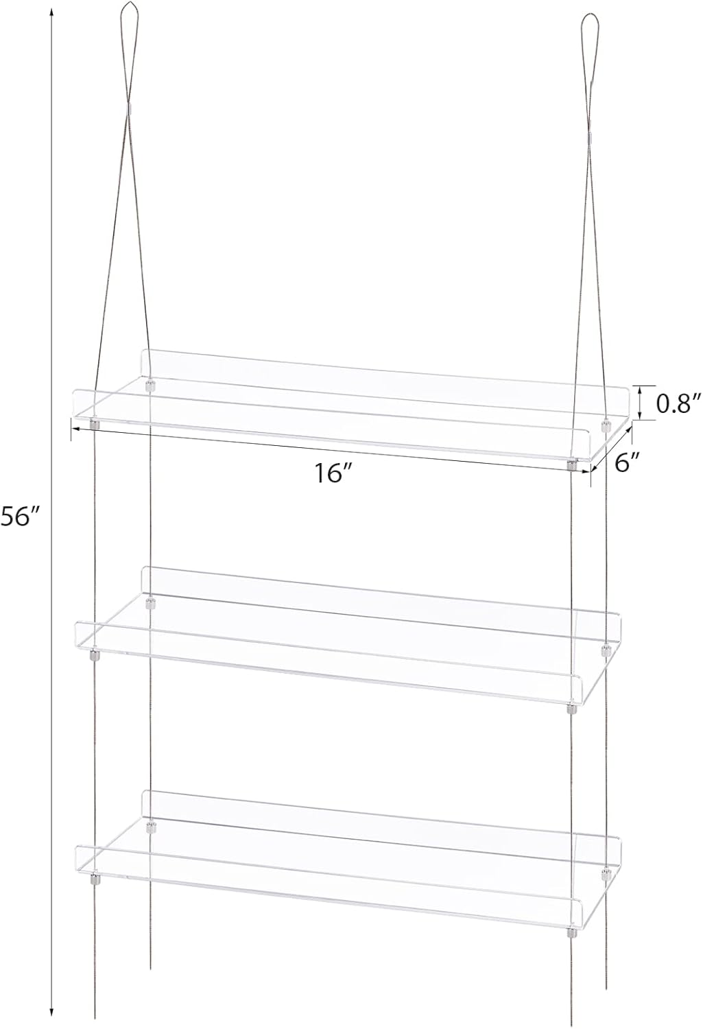 Sumerflos 3-Tier Acrylic Window Boxes Plant Shelves for Windows, Acrylic Hanging Window Plant Shelves, Indoor Windows Wall Hanging Plant Stand Flower Display Shelves