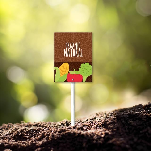 Eveokoki Aluminum Seed & Plant Labels - Plant Markes for Seedlings-Plant Tags for Pots - Garden Signs for Vegetable - Durable Markers for Plants Outdoor Waterproof - Garden Decor for Farmhouse