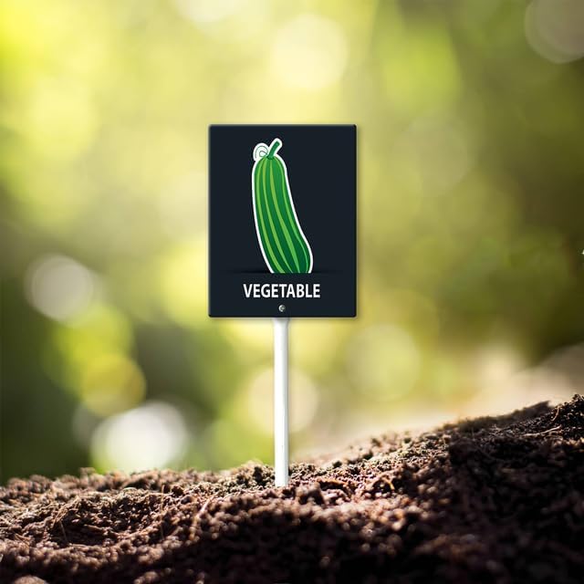 Eveokoki Aluminum Seed & Plant Labels - Plant Markes for Seedlings-Plant Tags for Pots - Garden Signs for Vegetable - Durable Markers for Plants Outdoor Waterproof - Garden Decor for Farmhouse