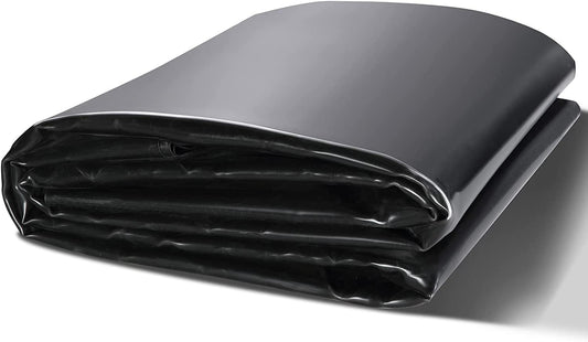 VEVOR 20 x 25 ft Pond Liner, 45 Mil Thickness, Pliable & Durable EPDM Material, Easy Cutting Underlayment for Fish or Koi,Waterfall, Fountains, Water Gardens, Black