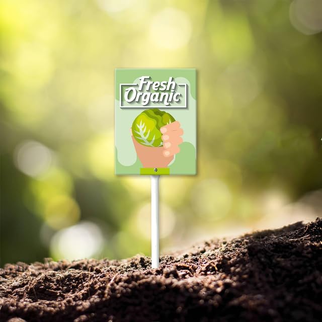 Eveokoki Aluminum Seed & Plant Labels - Plant Markes for Seedlings-Plant Tags for Pots - Garden Signs for Vegetable - Durable Markers for Plants Outdoor Waterproof - Garden Decor for Farmhouse