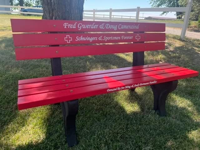 Memorial Park Bench (Made Entirely from Recycled Plastic Material)