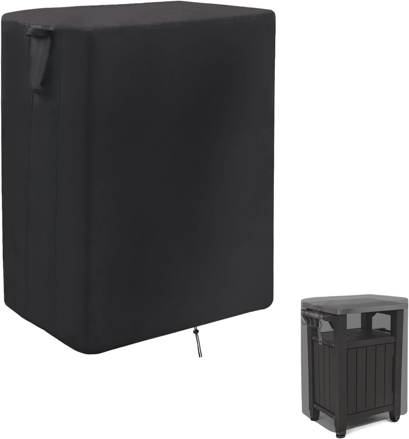 Prep Table Covers for Keter Unity Outdoor Kitchen Portable Bar Cart,Waterproof Patio BBQ Grill Cart Cover,Outdoor Pizza Oven Table Stand Cover - 32 x 24 x 32 Inch