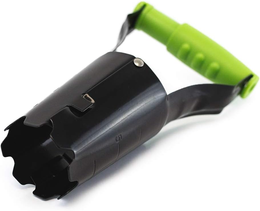 Flower Bulb Planter Tool - Automatic Soil Release, Depth Marker, Makes Planting Bulbs Easy - Perfect for Planting Tulip, Daffodil, Lily & Dahlia Flower Bulbs
