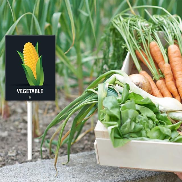 Eveokoki Aluminum Seed & Plant Labels - Plant Markes for Seedlings-Plant Tags for Pots - Garden Signs for Vegetable - Durable Markers for Plants Outdoor Waterproof - Garden Decor for Farmhouse