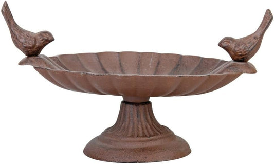 Esschert Design FB162 Cast Iron Pedestal Birdbath
