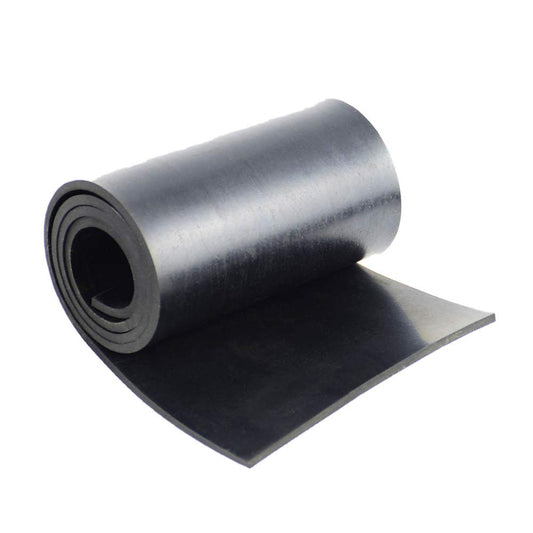 DOBTIM Neoprene Rubber Strips Rolls 1/8 (.125)" Thick X 4" Wide X 24'' Long, Solid Rubber Sheet Use for Gaskets DIY Material, Supports, Leveling, Sealing, Bumpers, Protection, Abrasion, Black