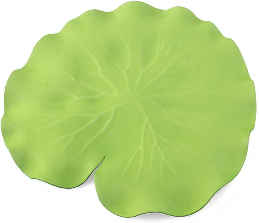 Garneck 10pcs Pool Lotus Leaves Artificial Floating Foam Lotus Leaves Lily Pads Fake Foliage Decoration for Pond Pool Aquarium Fish Artificial Leaf Tank Foam
