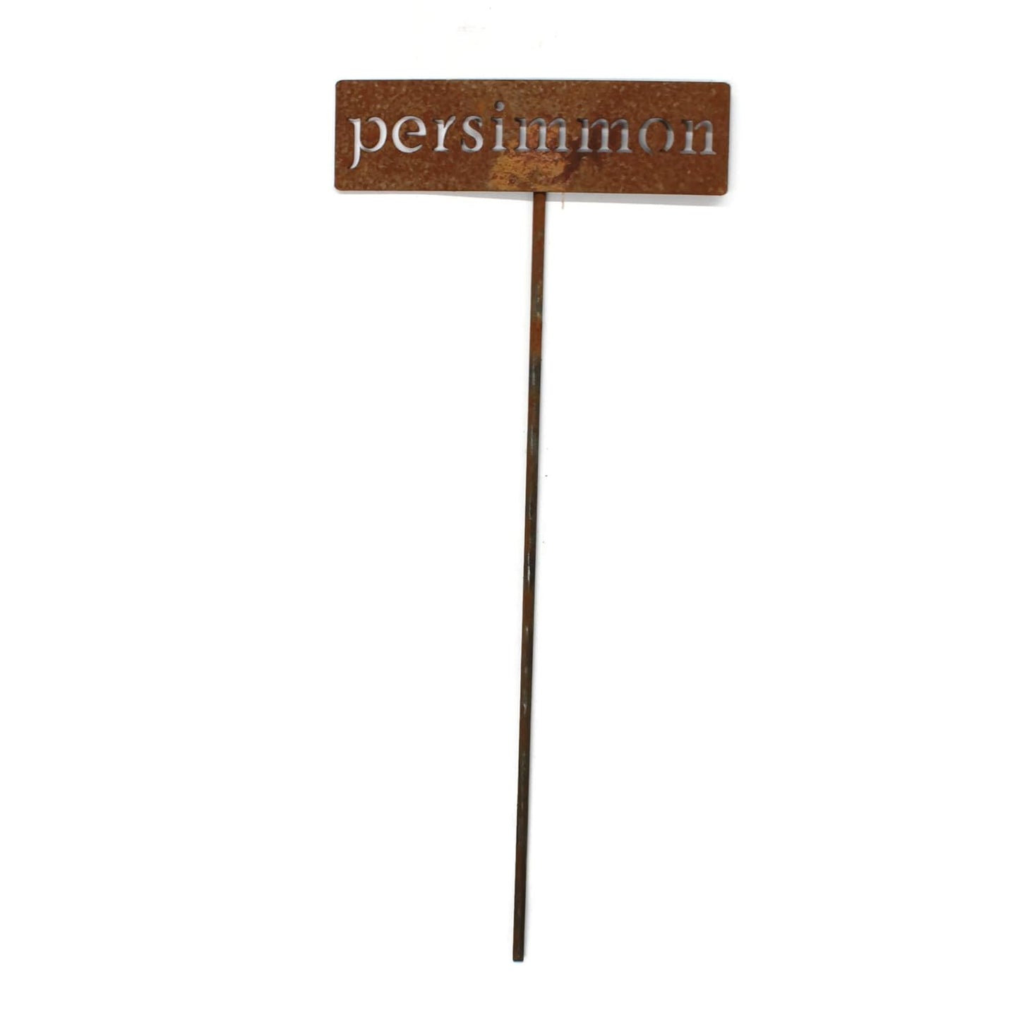 Classic Metal Garden Markers 19 Inches Tall (persimmon, Naturally Rusted)