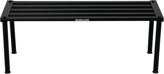 Metal Plant Stand, Rust-proof Aluminum Display Rack, Plants Display Stands Decoration Racks for Living Room Garden Balcony Patio (Black, 31.5Inch Tall)