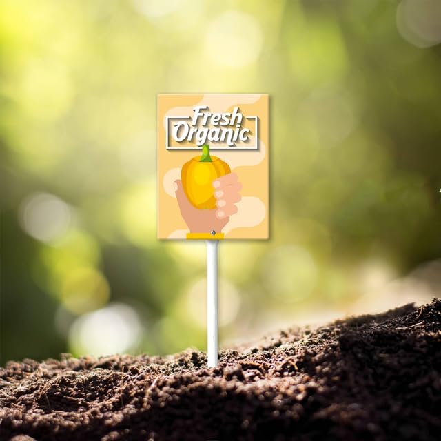 Eveokoki Aluminum Seed & Plant Labels - Plant Markes for Seedlings-Plant Tags for Pots - Garden Signs for Vegetable - Durable Markers for Plants Outdoor Waterproof - Garden Decor for Farmhouse