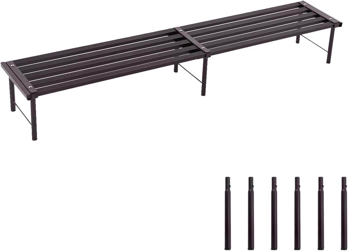 Metal Plant Stand, Rust-proof Aluminum Flower Pot Stand, Plants Display Stands Decoration Racks for Living Room Balconies and Gardens (120 Ebony)