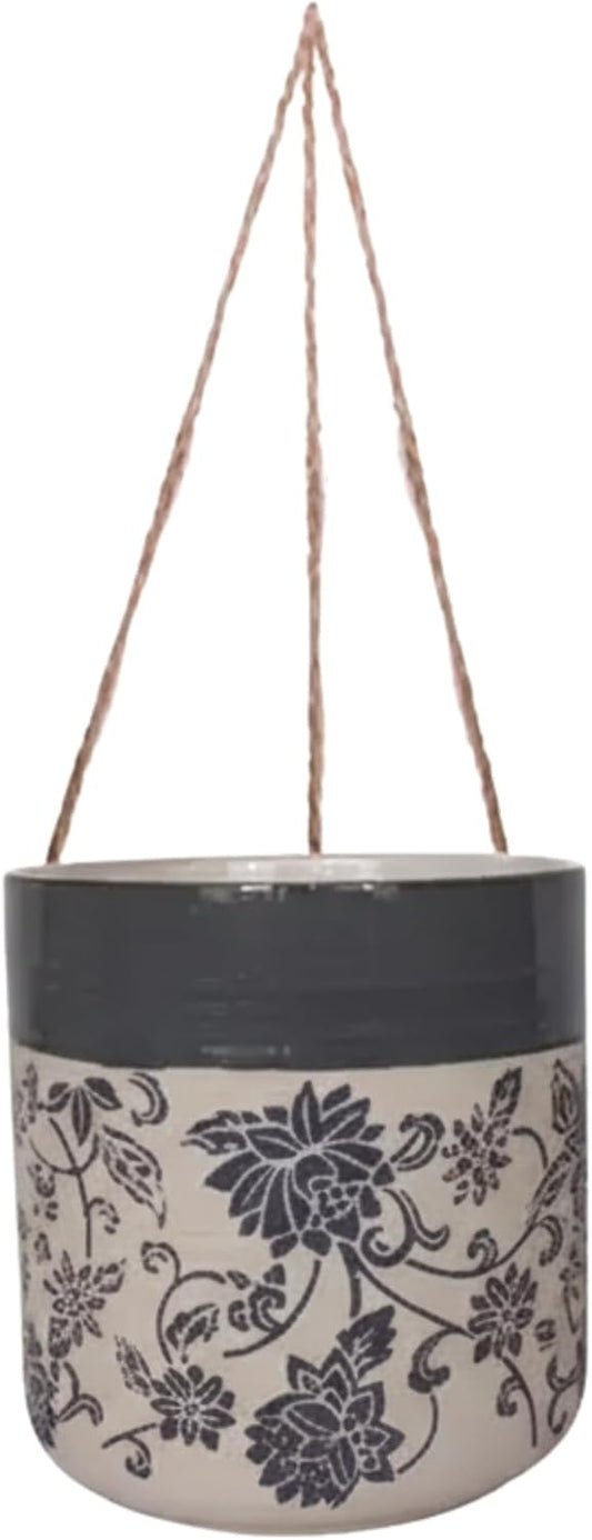 Hanging Rambling Floral 5'' Flower Pot, Multi Color