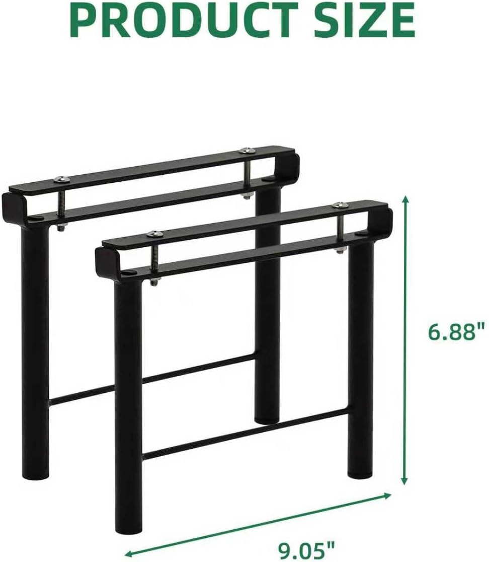 2PC Extra leg extensions, Replacement Parts for Metal Plant Stand (Short Leg Replacement Part Ebony)