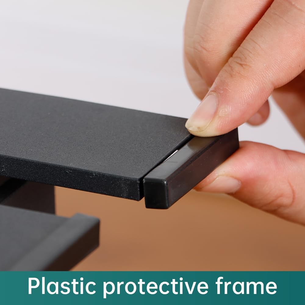 Sturdy 2-Tier Metal Plant Stand for Outdoor & Indoor, Decorative Planter Display Shelf Unit for Garden Patio Balcony Living Room