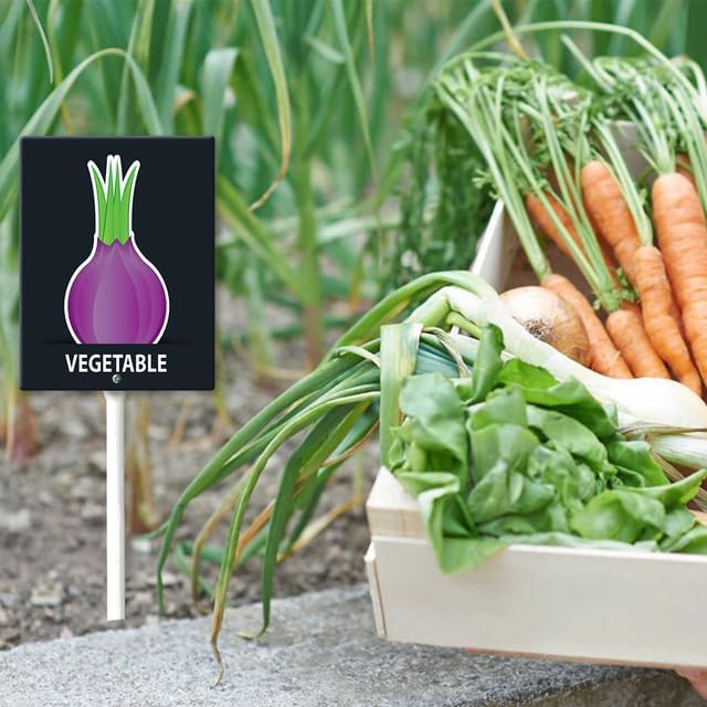 Eveokoki Aluminum Seed & Plant Labels - Plant Markes for Seedlings-Plant Tags for Pots - Garden Signs for Vegetable - Durable Markers for Plants Outdoor Waterproof - Garden Decor for Farmhouse