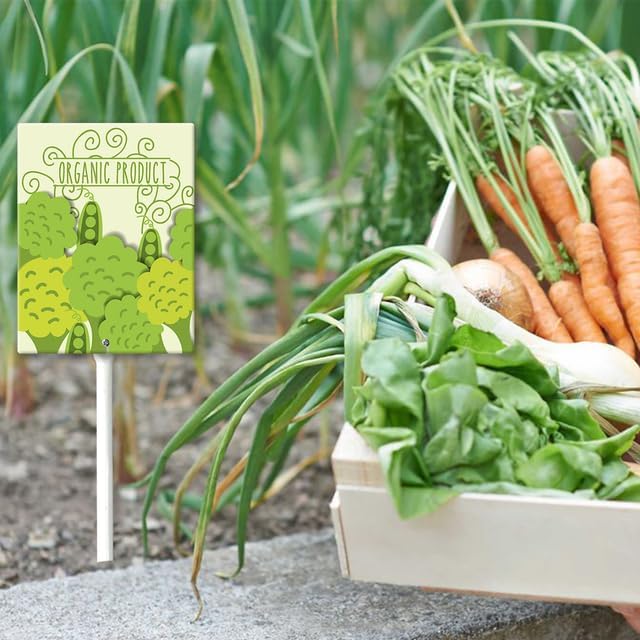 Eveokoki Aluminum Seed & Plant Labels - Plant Markes for Seedlings-Plant Tags for Pots - Garden Signs for Vegetable - Durable Markers for Plants Outdoor Waterproof - Garden Decor for Farmhouse