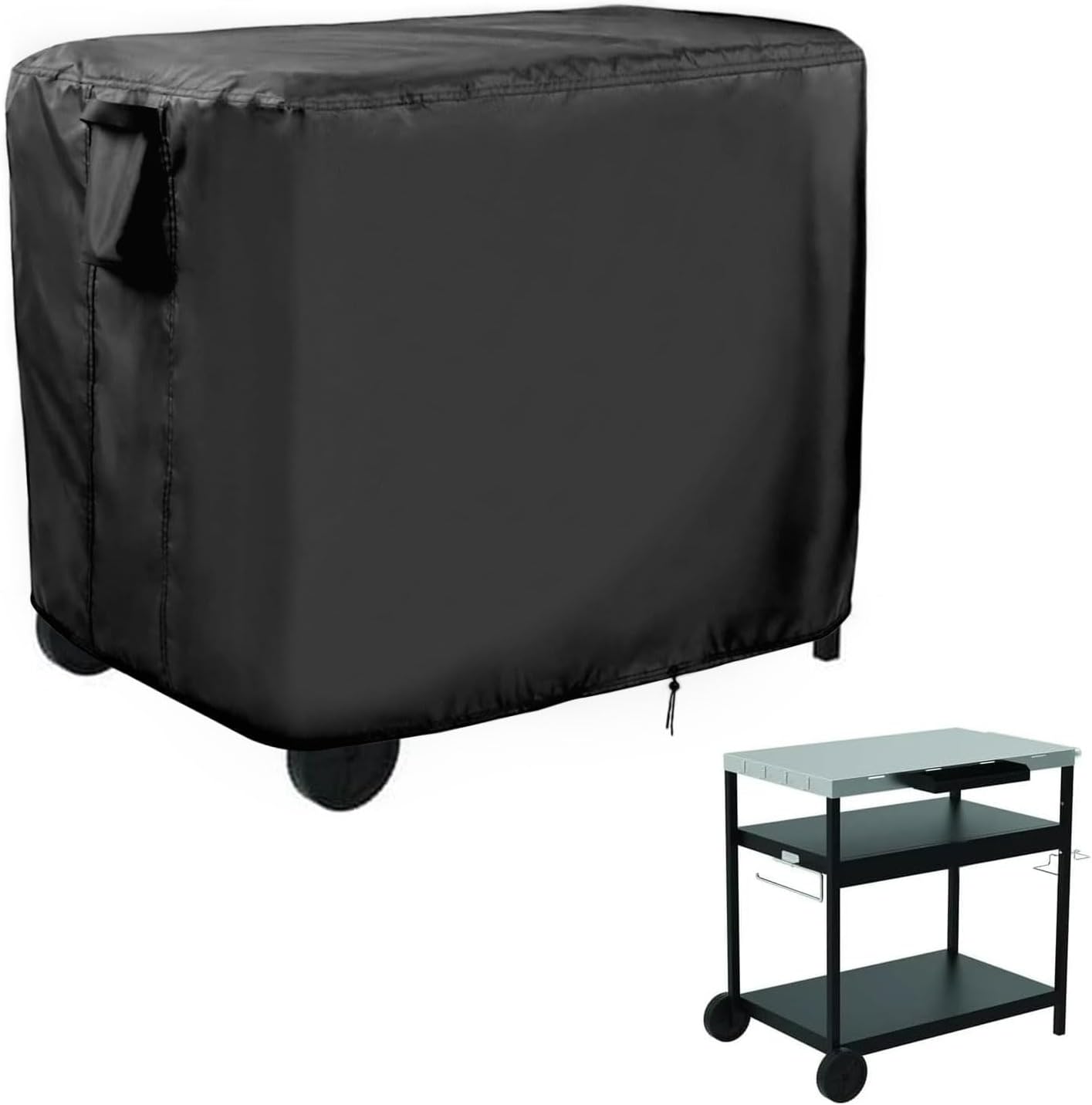 Outdoor Prep Table Cover for Expert Grill Outdoor Food Prep Cart, 46inch BBQ Grill Cart Cover Waterproof Buffet Grill Table Bar Tool Carts Covers 46" L x 25" W x 40" H