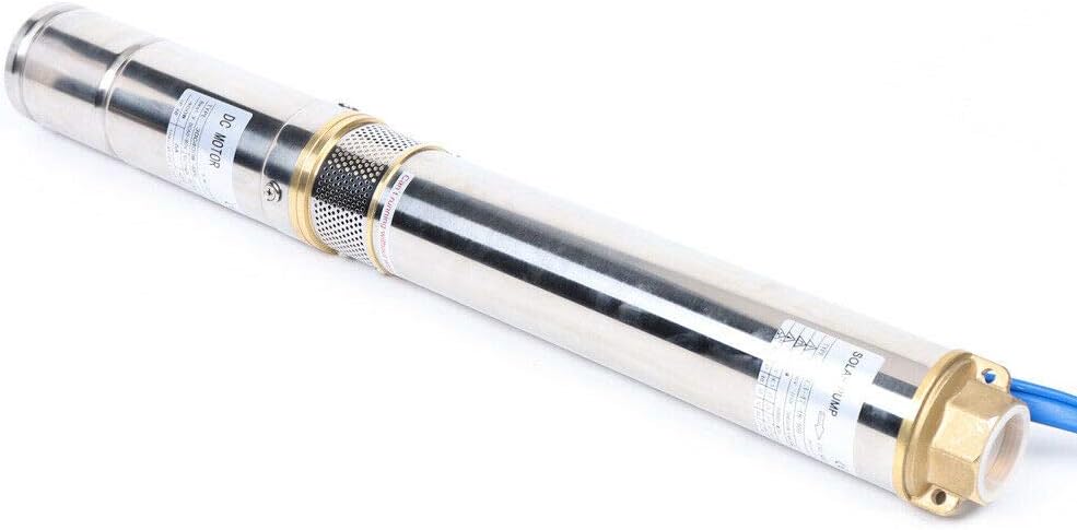 3 Inch Solar Water Pump Submersible Well Deep Bore Screw Well Garden Irrigation Kit with MPPT Controller (48V 400W)