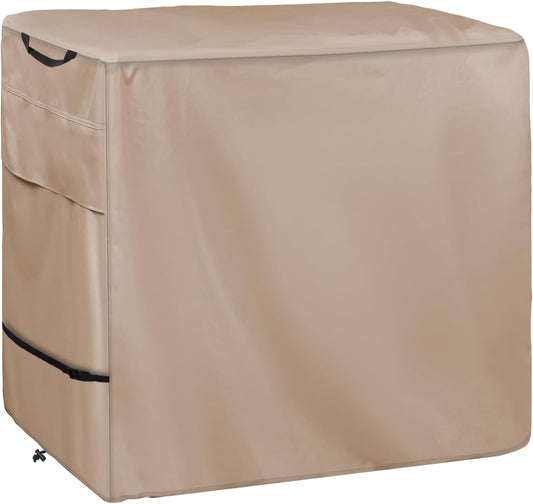 Outdoor Dining Cart Cover - Heavy Duty Waterproof Cover for Royal Gourmet Cart Flattop Worktable, Coverage Includes Outdoor Utility Cart,Tabletop Griddle and Propane Tank.Khaki