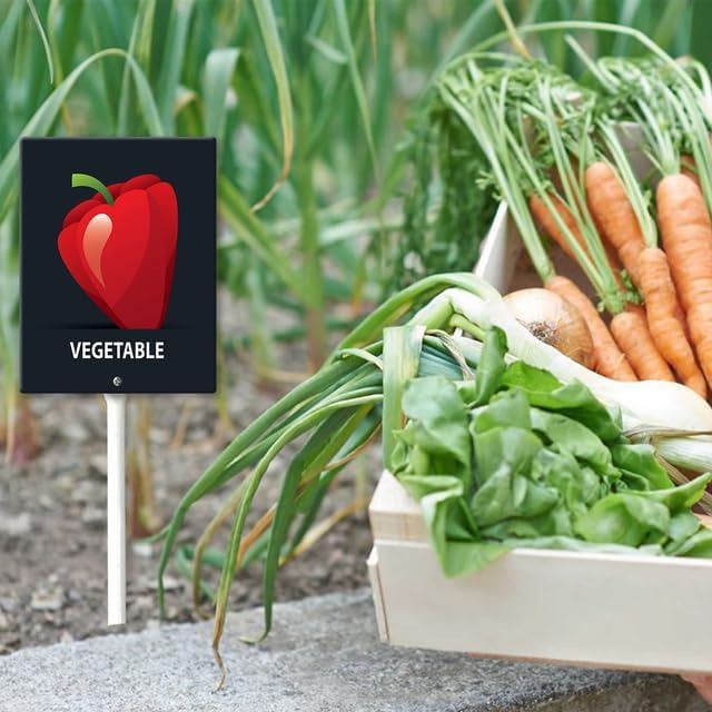 Eveokoki Aluminum Seed & Plant Labels - Plant Markes for Seedlings-Plant Tags for Pots - Garden Signs for Vegetable - Durable Markers for Plants Outdoor Waterproof - Garden Decor for Farmhouse