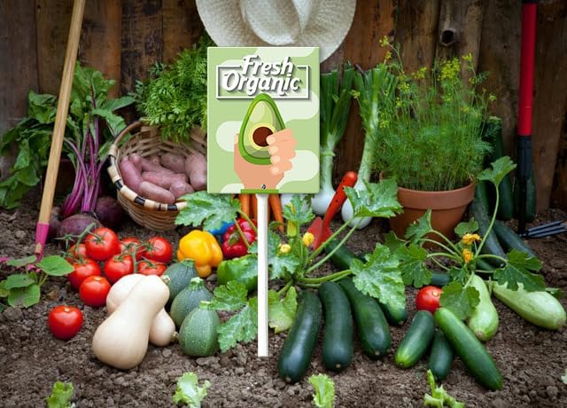 Eveokoki Aluminum Seed & Plant Labels - Plant Markes for Seedlings-Plant Tags for Pots - Garden Signs for Vegetable - Durable Markers for Plants Outdoor Waterproof - Garden Decor for Farmhouse