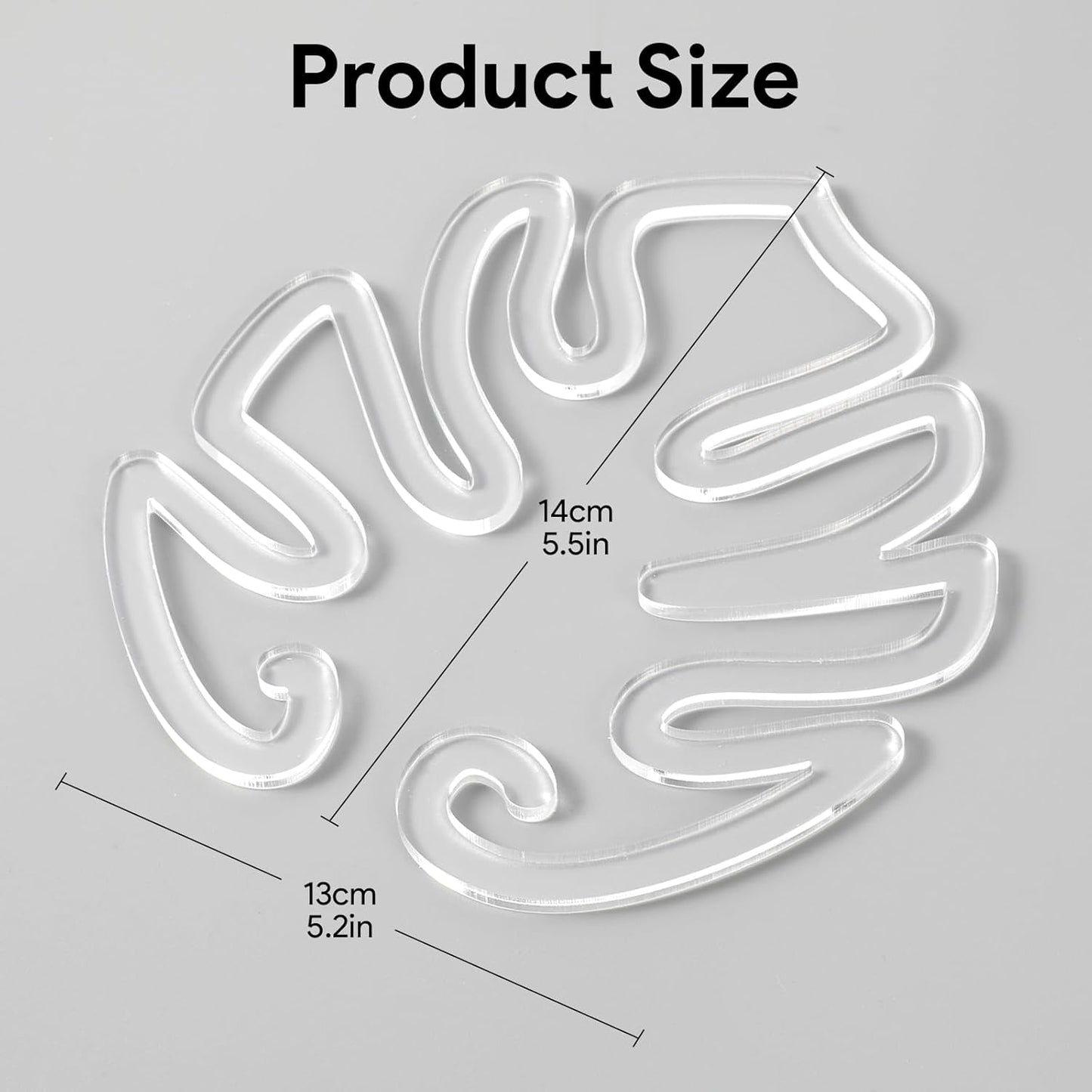 2 Pack Plant Stem Support,Plant Stem Holder, Plastic Monstera Plant Support, Climbing Houseplant Stem Supports Stakes