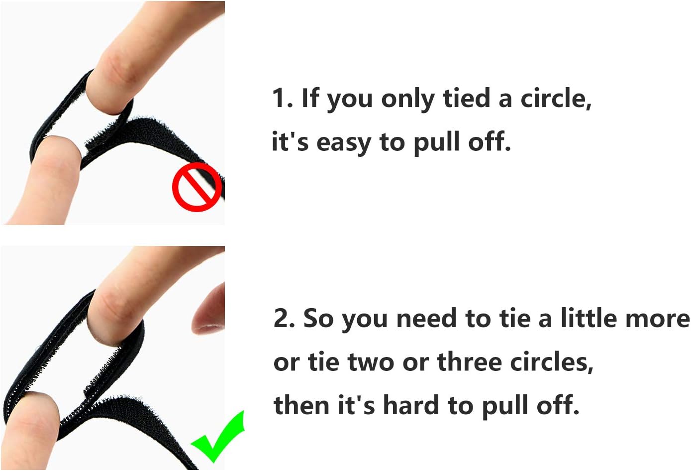 Reusable Fastening Tape Cable Ties 3/4 Inch Double Side Hook Roll (10 Yard, Black)