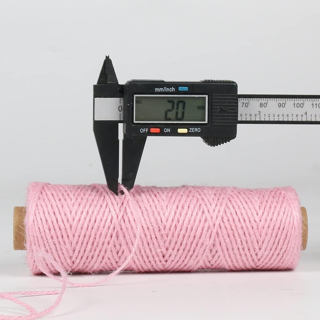 2mm 328ft Colored Natural Jute Twine String for Gift Wrapping Craft Baker Plant Christmas Ribbon Twine Handmade Arts Decoration Thin Packing String Home Decor