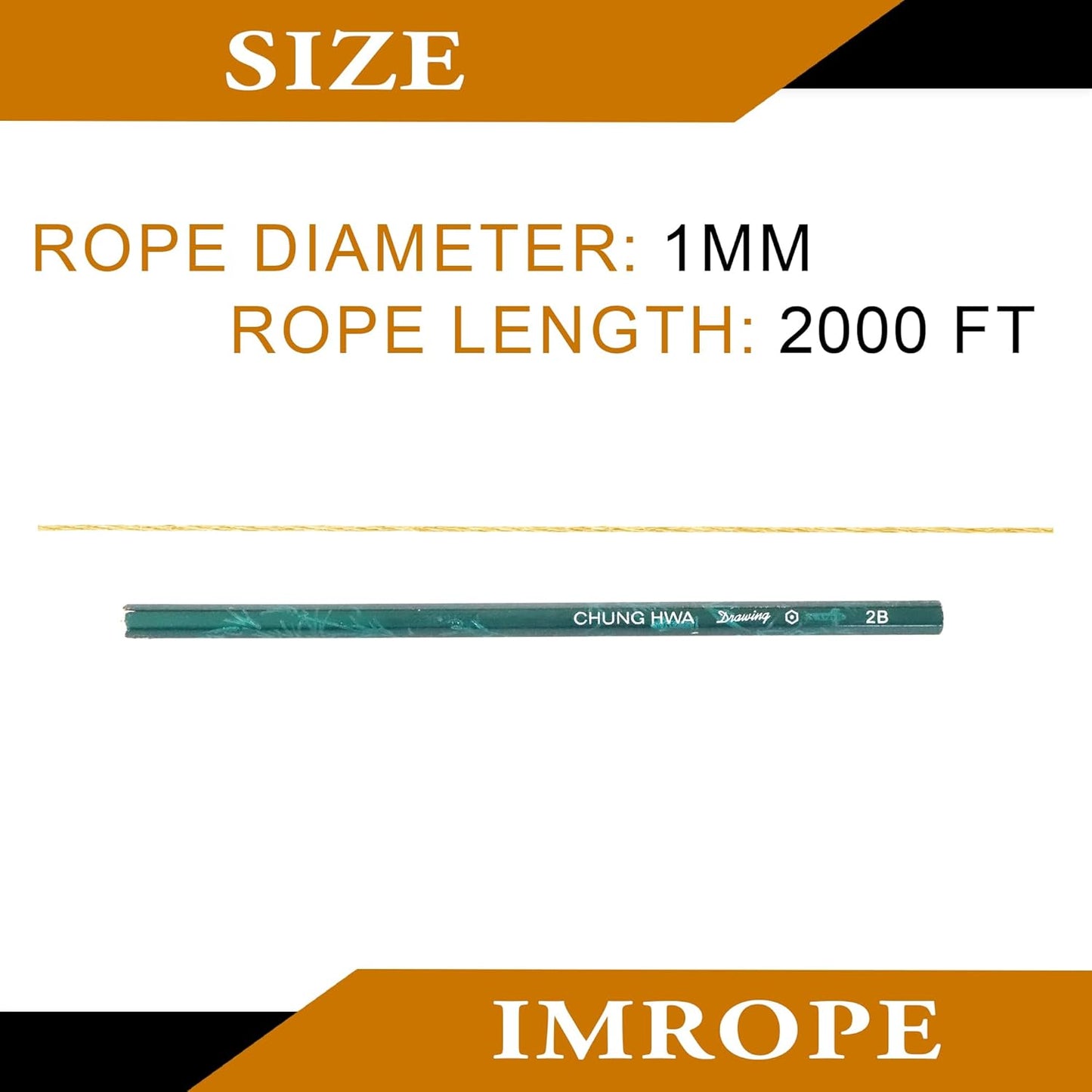 1mm x 2000 Feet Yellow Jute Rope, Twine for Gardening Tomato Climbing Plant Tie Floristry Crafts Gift Wrapping Packing Decor