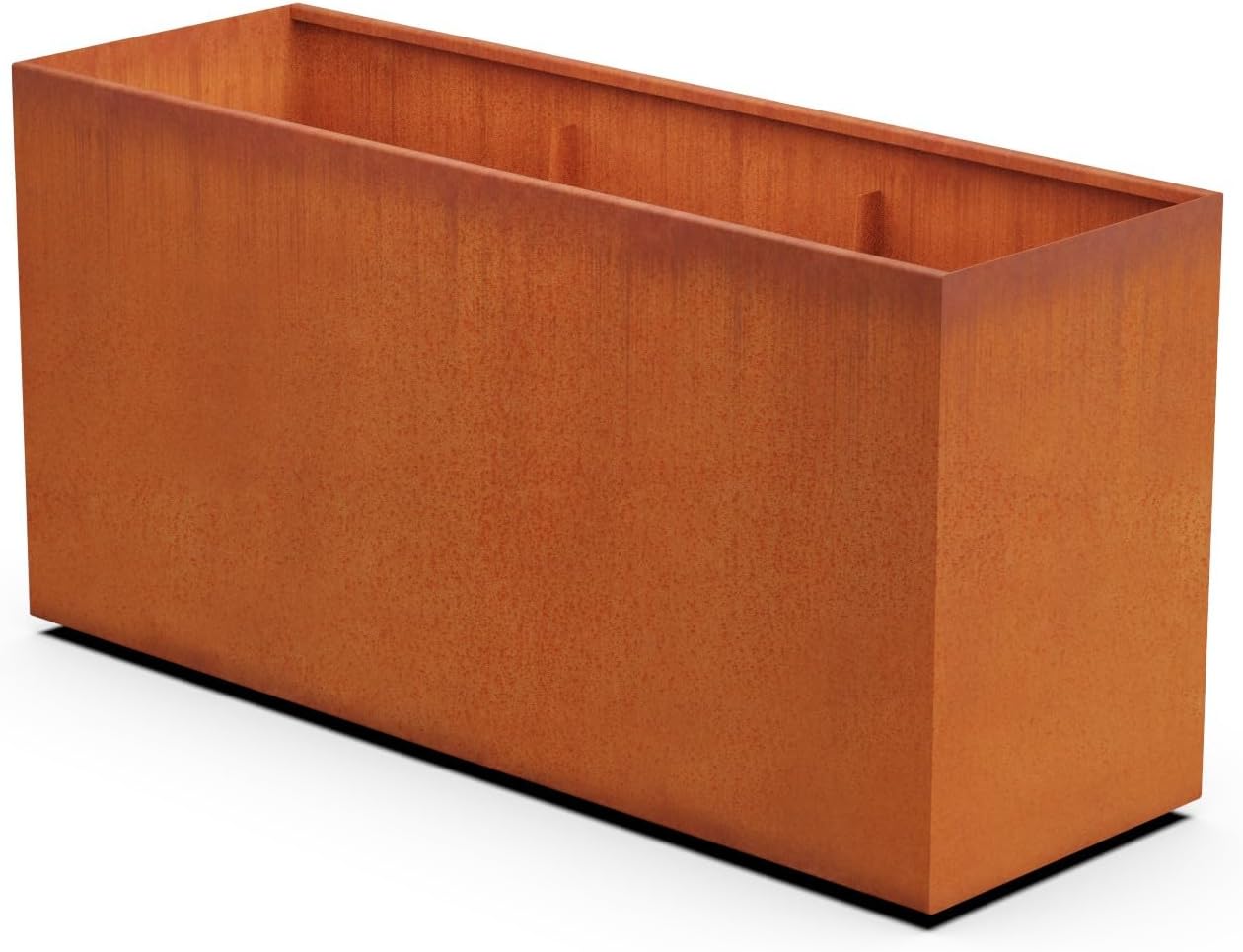 Extra Large Planters Outdoor - 72x24x36 Corten Steel Planter, Large Rectangular Planters for Outdoor Plants, Heavy Gauge Metal Planter Box for Garden & Patio Privacy