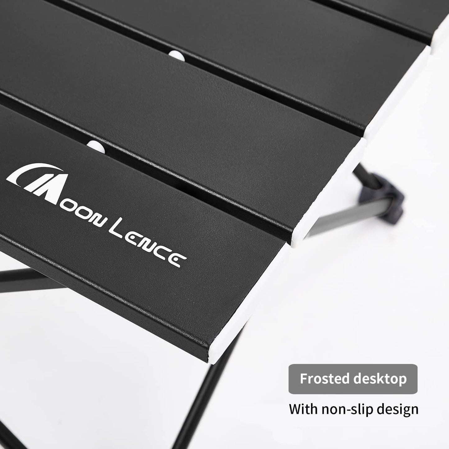 MOON LENCE Folding Beach Table, Small Folding Table, Outdoor Ultralight Aluminum Camping Table, Portable Compact Backpacking, Travel Table for Beach, Picnics, Cooking, Hiking