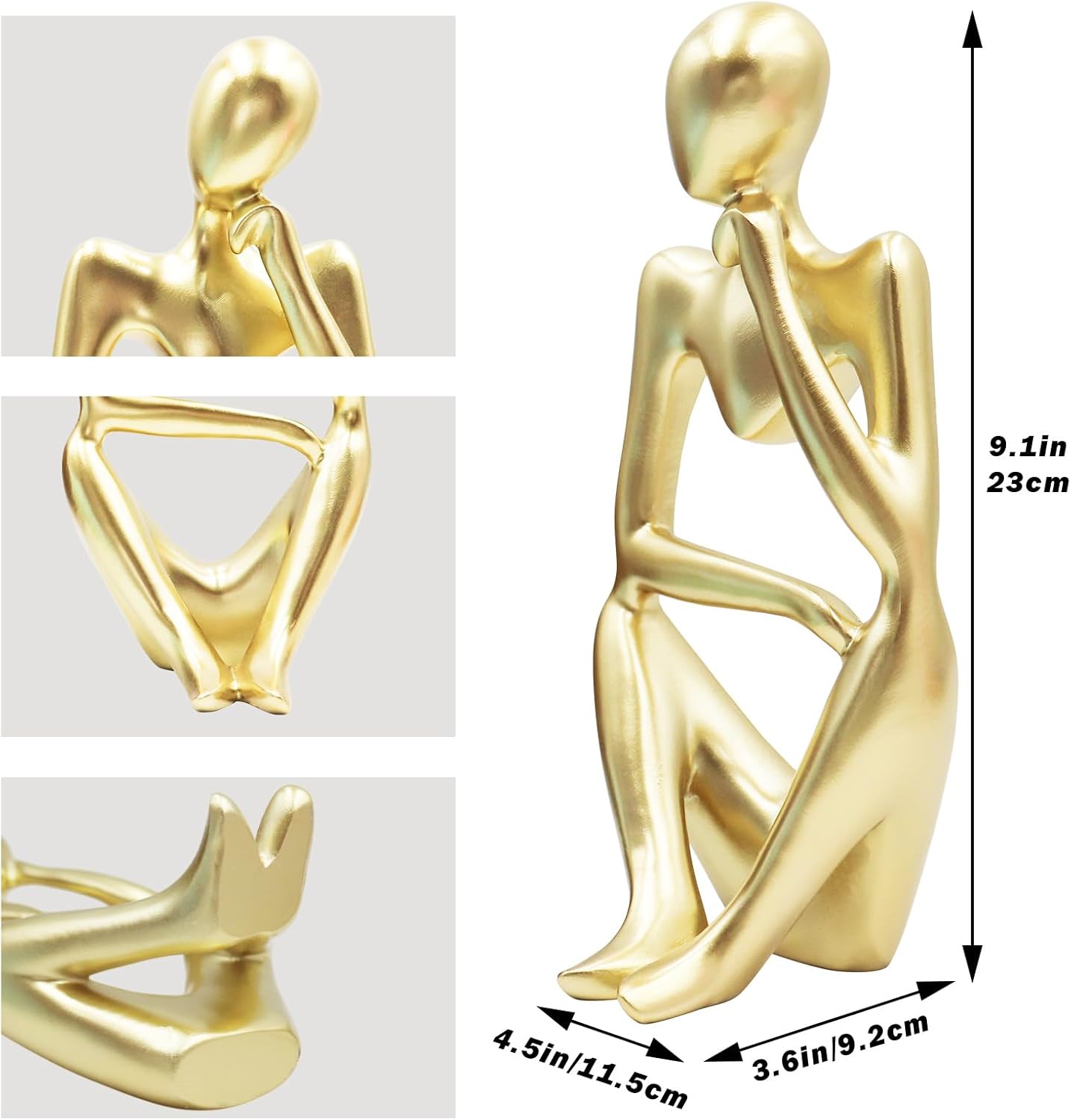 Thinker Statues and Sculptures, Resin Thinker Statue Ornaments, Abstract Style Sculptures, Housewarming Gifts, Housewarming Decorations, Living Room Dining Desk Decorations